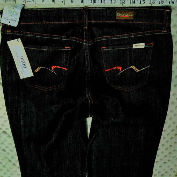 David Kahn Jeans Size 14/32 3500 Dark Boot Cut - Picture 8 of 9